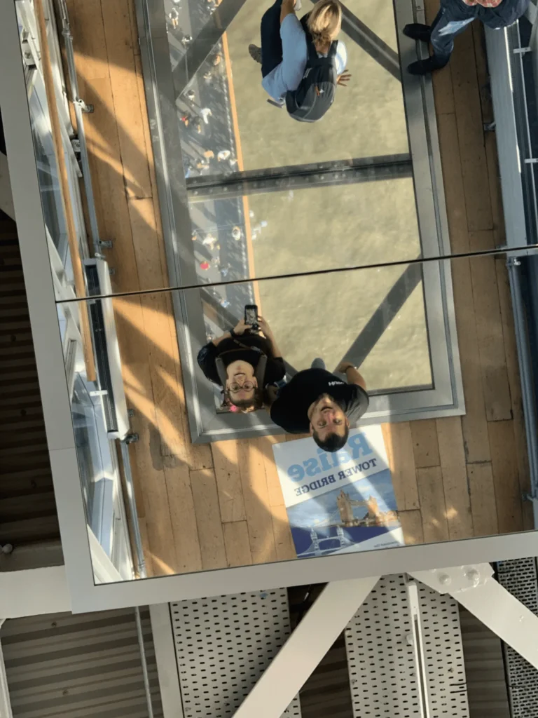 a man and woman taking a selfie