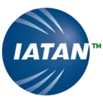 a blue circle with white text